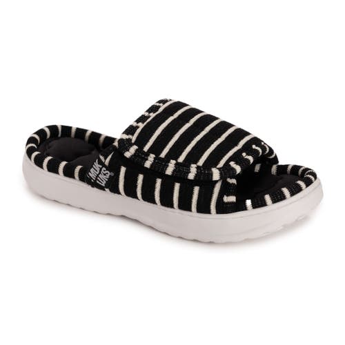 Muk Luks Raelynn Slide Slipper In Black