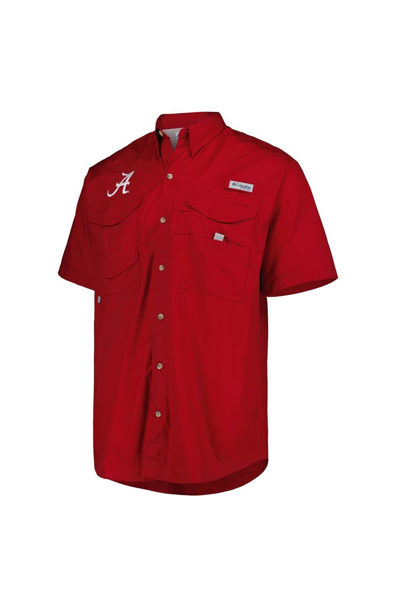 Columbia Men's Columbia Crimson Alabama Crimson Tide Bonehead Button-Up Shirt, Alternate, color, Crimson