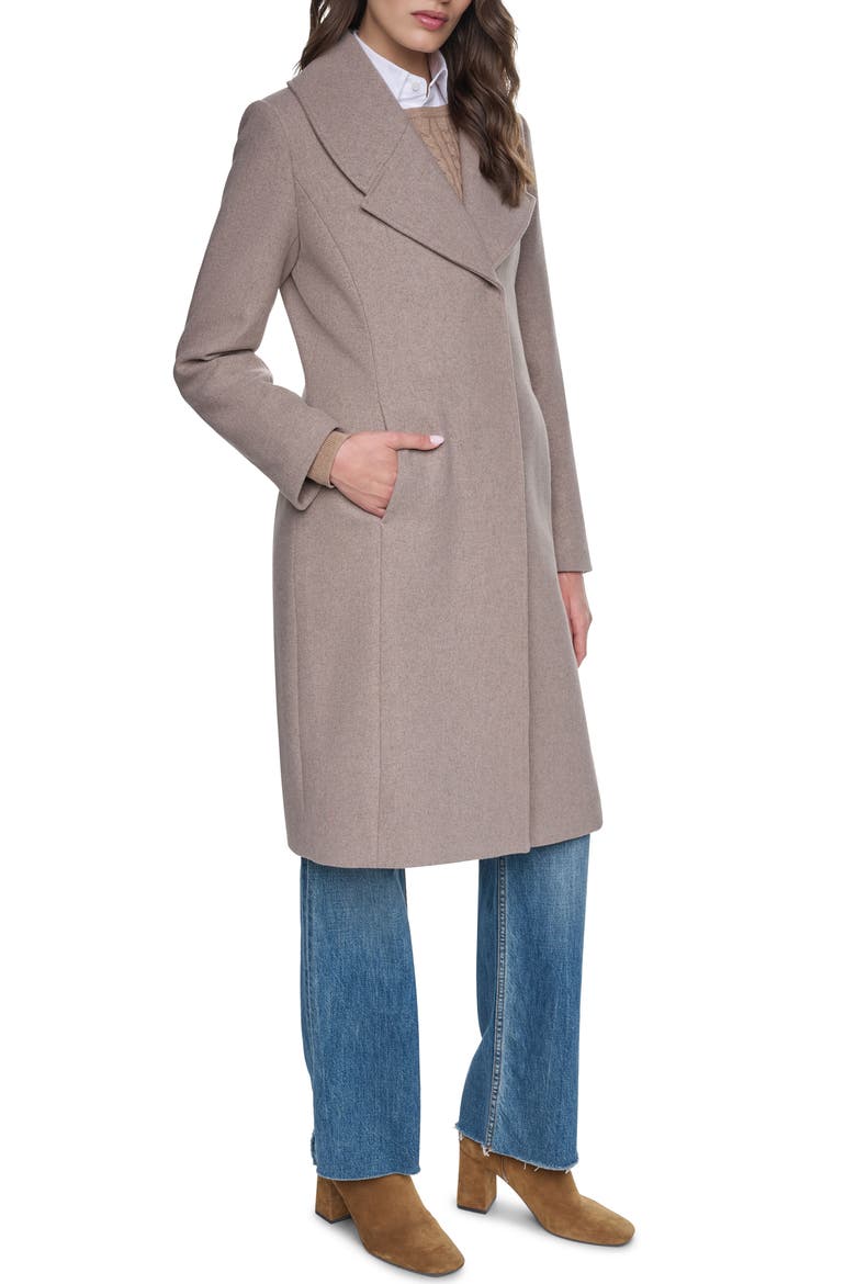Oversize Collar Wool Blend Coat, Alternate, color, TWIG