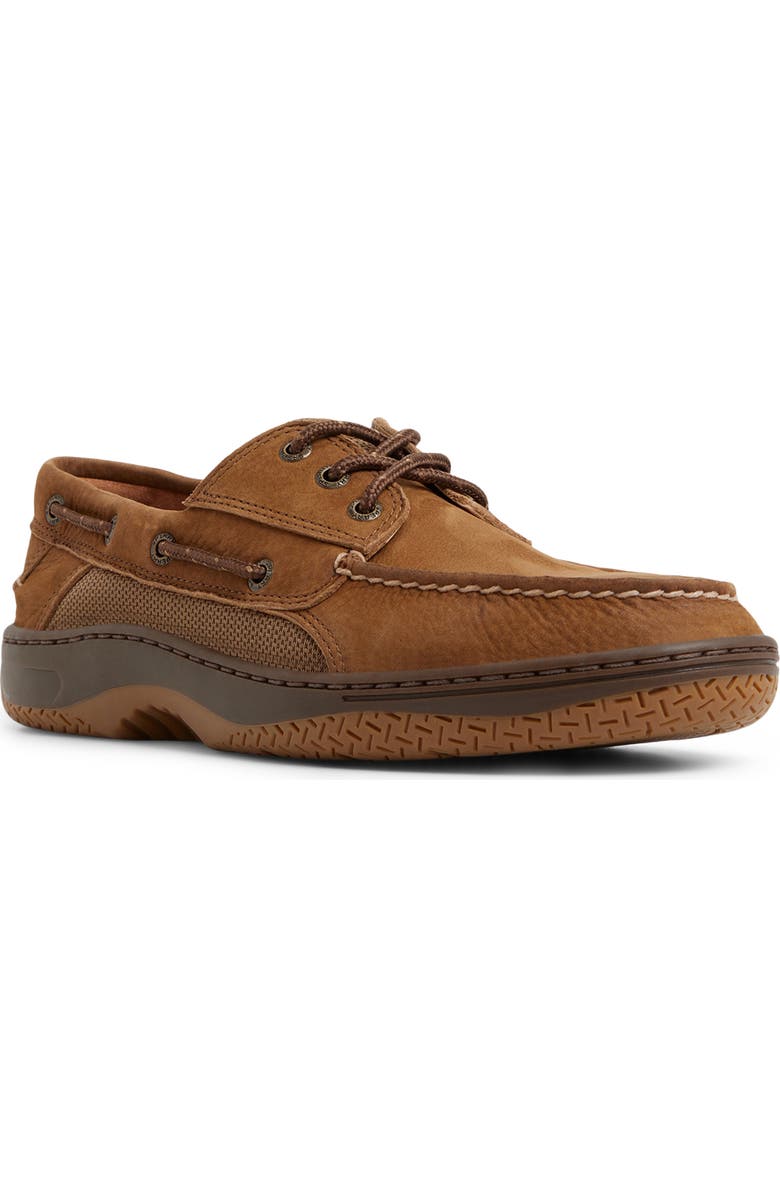 Sperry Billfish<sup>™</sup> 3-Eye Boat Shoe, Main, color, Tan