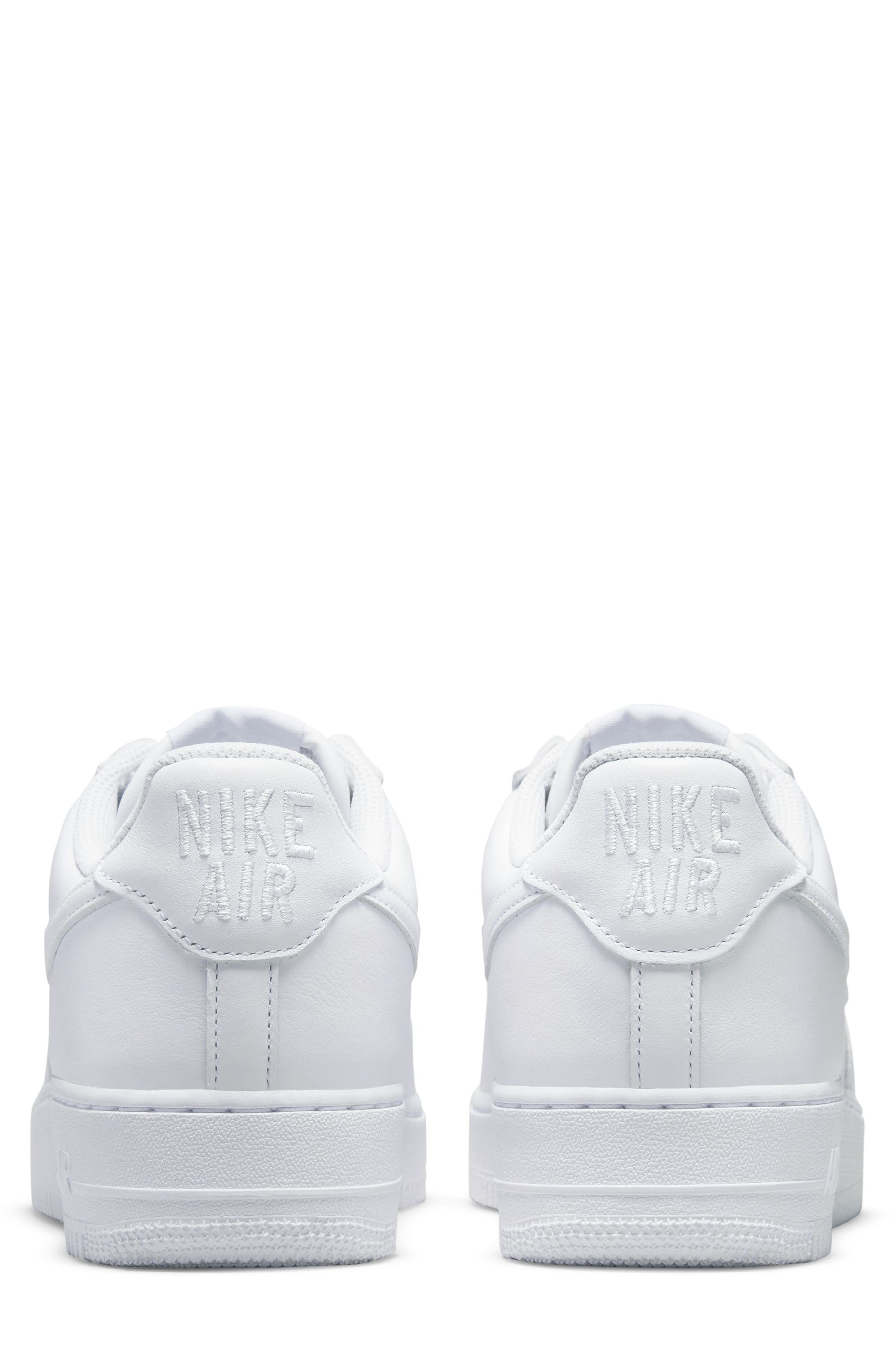 Air Force 1 Low Retro QS Sneaker, Alternate, color, WHITE/ METALLIC GOLD