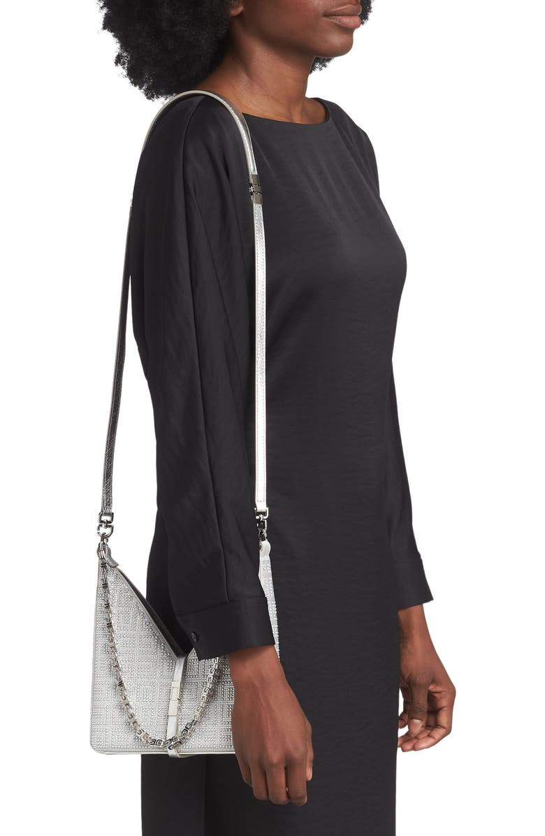 Givenchy Mini Cutout Crystal Embellished Shoulder Bag, Alternate, color,