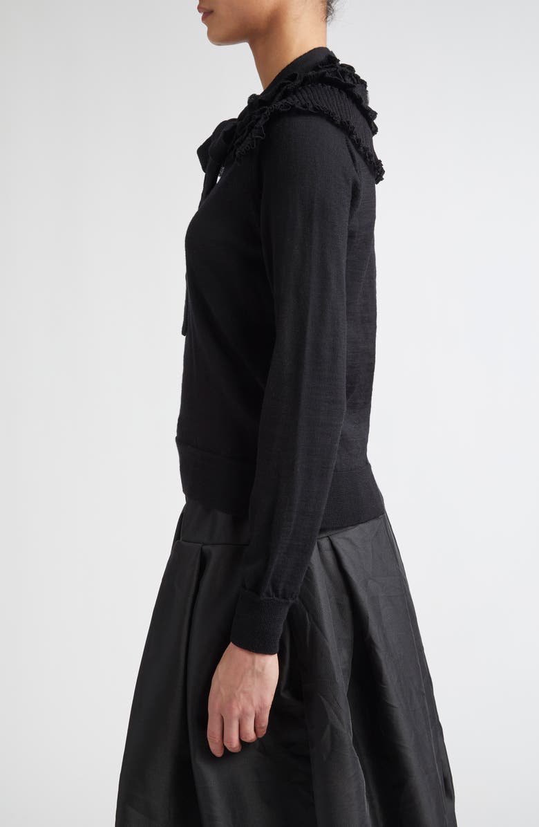 Comme des Garçons Comme des Garçons Detachable Collar Wool Blend Sweater, Alternate, color, 