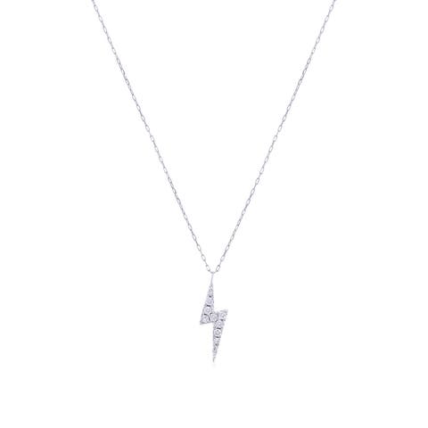 Diamond Lightning Bolt Necklace