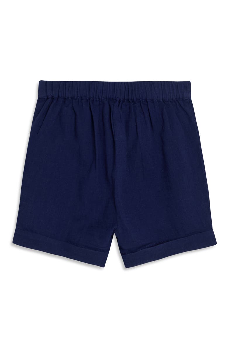 Sailor Collar Bodysuit & Pull-On Shorts Set, Alternate, color, NAVY