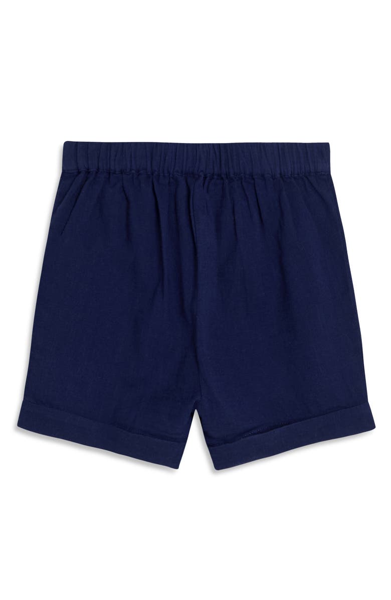 JOJO MAMAN BEBE Sailor Collar Bodysuit & Pull-On Shorts Set, Alternate, color, Navy