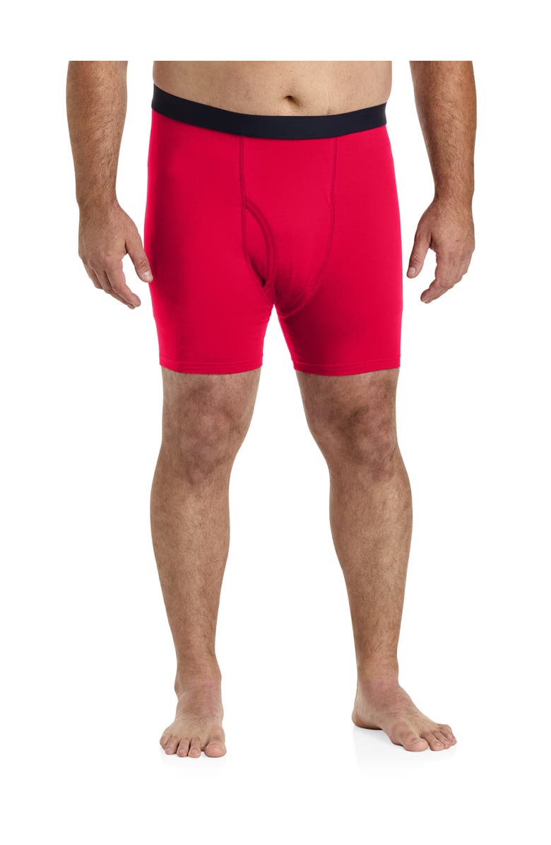 Harbor Bay by DXL Big & Tall 3-pk Boxer Briefs, Alternate, color, Watermelon