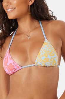 Roxy Tapestry Patchwork Triangle Bikini Top