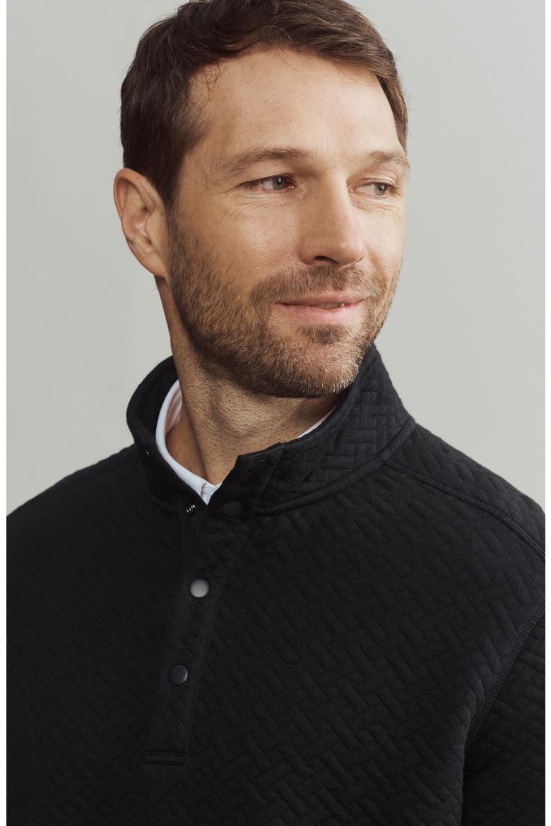 Weekend Quilted Pullover, Alternate, color, BLACK