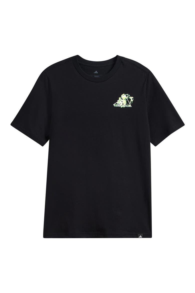 Kids' Soccer Vapor Cotton Graphic T-Shirt, Main, color, BLACK/ GREEN