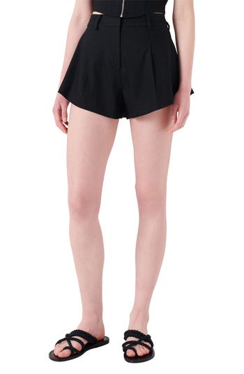 Derek Lam 10 Crosby Vadella A-line Shorts In Black
