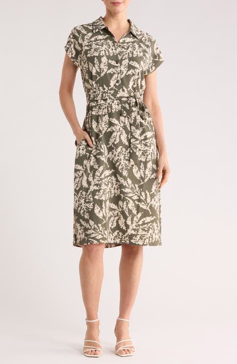Print Shirtdress