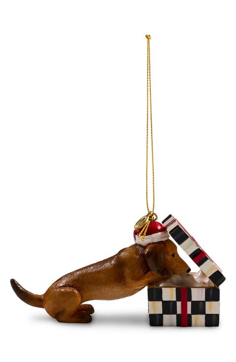 Holiday Dachshund Dog Ornament