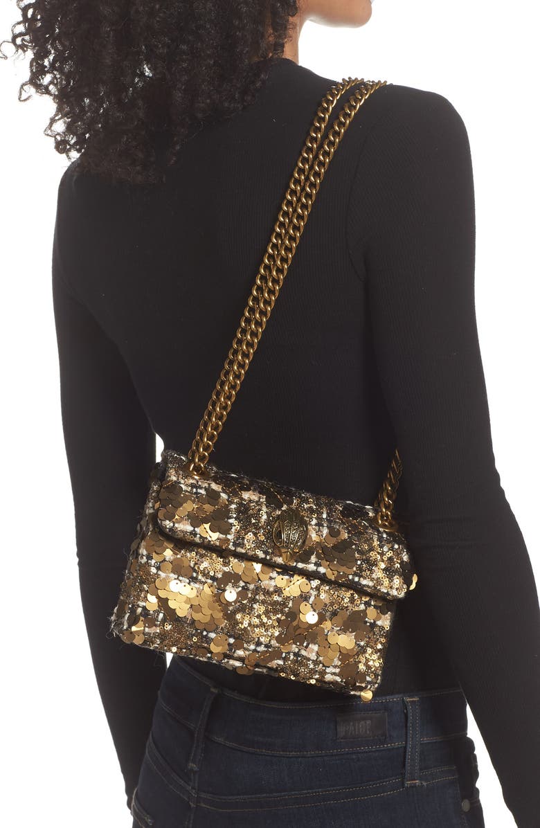 Kurt Geiger London Mini Kens Sequin Crossbody Bag, Alternate, color,