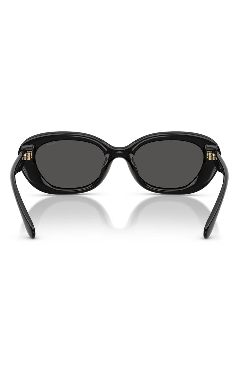 COACH 54mm Pillow Oval Sunglasses, Alternate, color, 