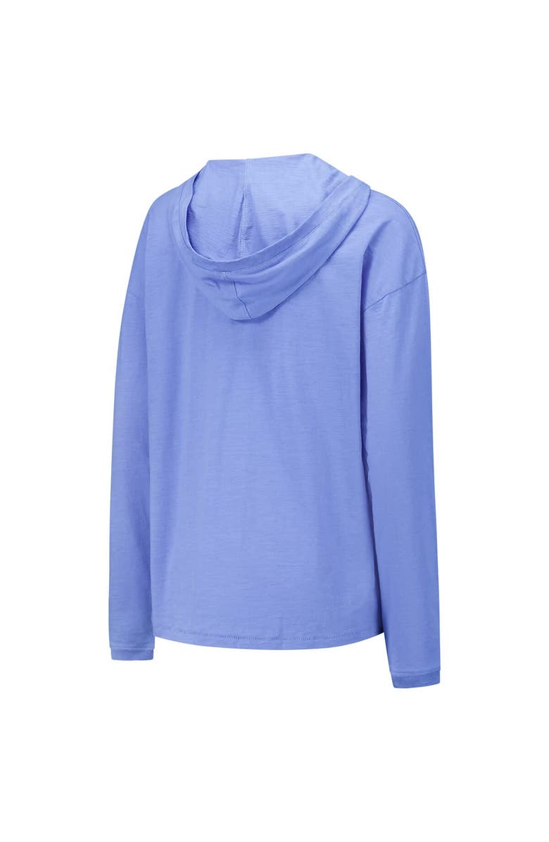 LEAGUE COLLEGIATE WEAR Women's League Collegiate Wear Royal Florida Gators Slub Long Sleeve V-Neck Hoodie T-Shirt, Alternate, color, 