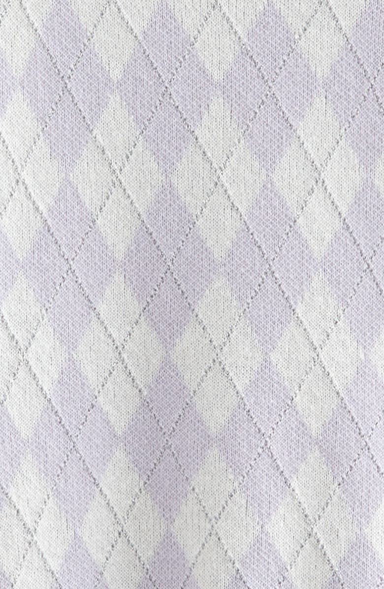 Nordstrom Kids' Sparkle Argyle Knit Cardigan, Alternate, color, Purple Calluna Argyle