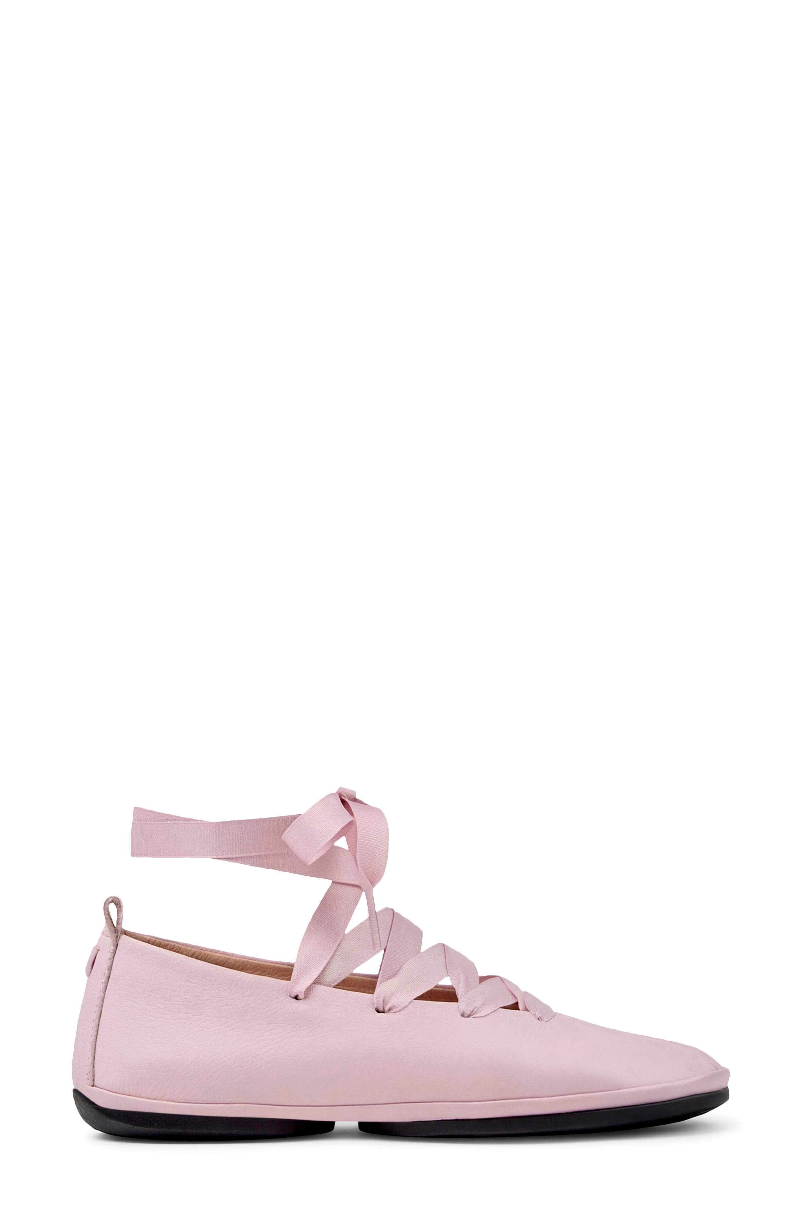 Right Nina Ballet Flat, Alternate, color, LIGHT PASTEL PINK