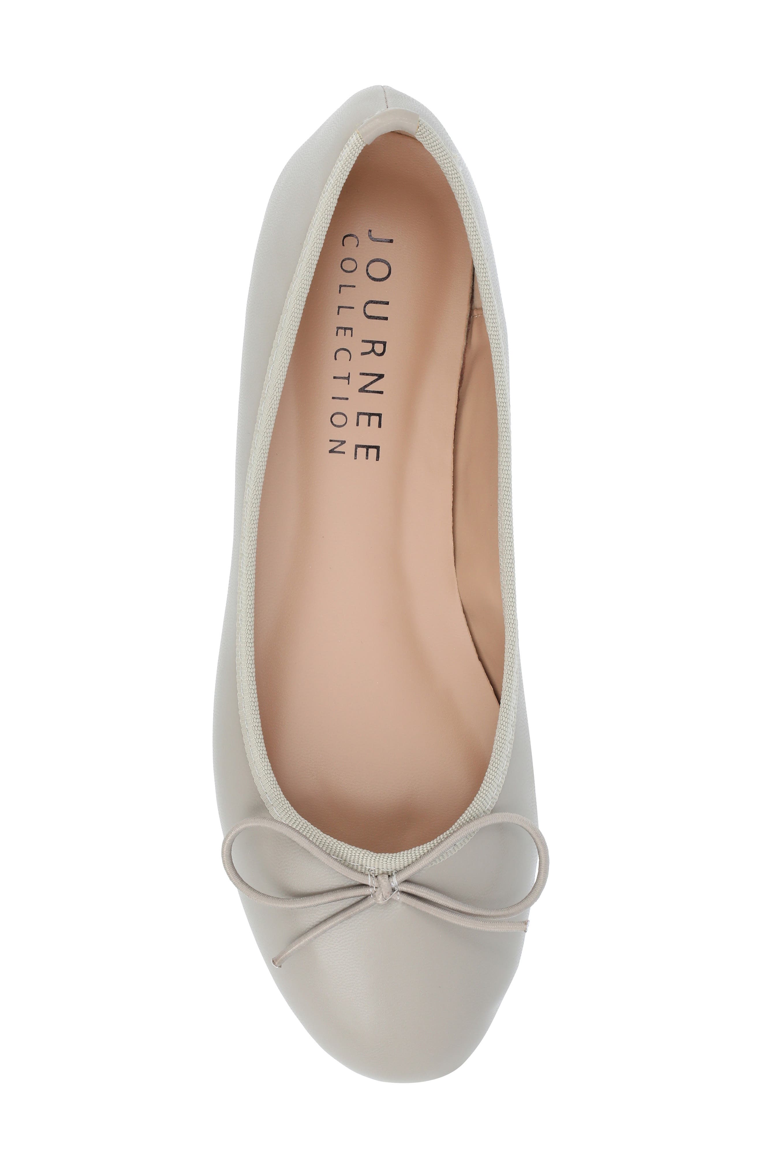Journee Collection JOURNEE Vika Bow Flat, Alternate, color, Grey