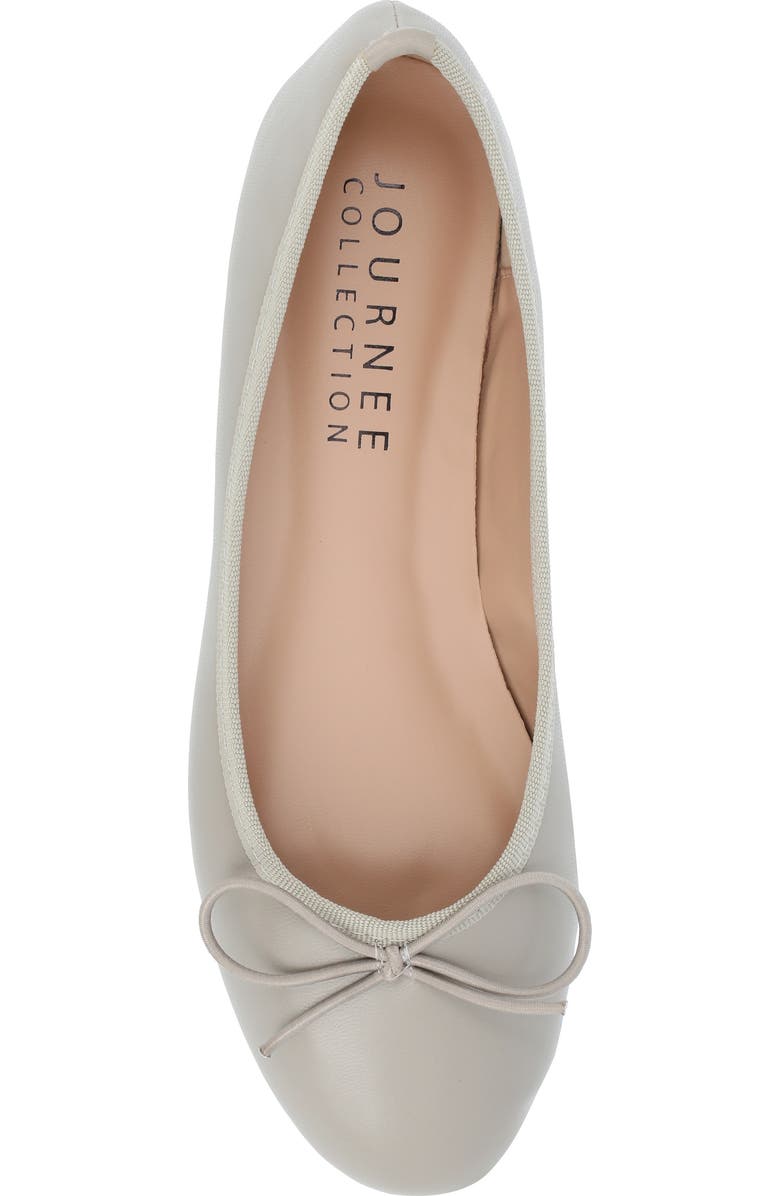 Journee Collection JOURNEE Vika Bow Flat, Alternate, color, Grey