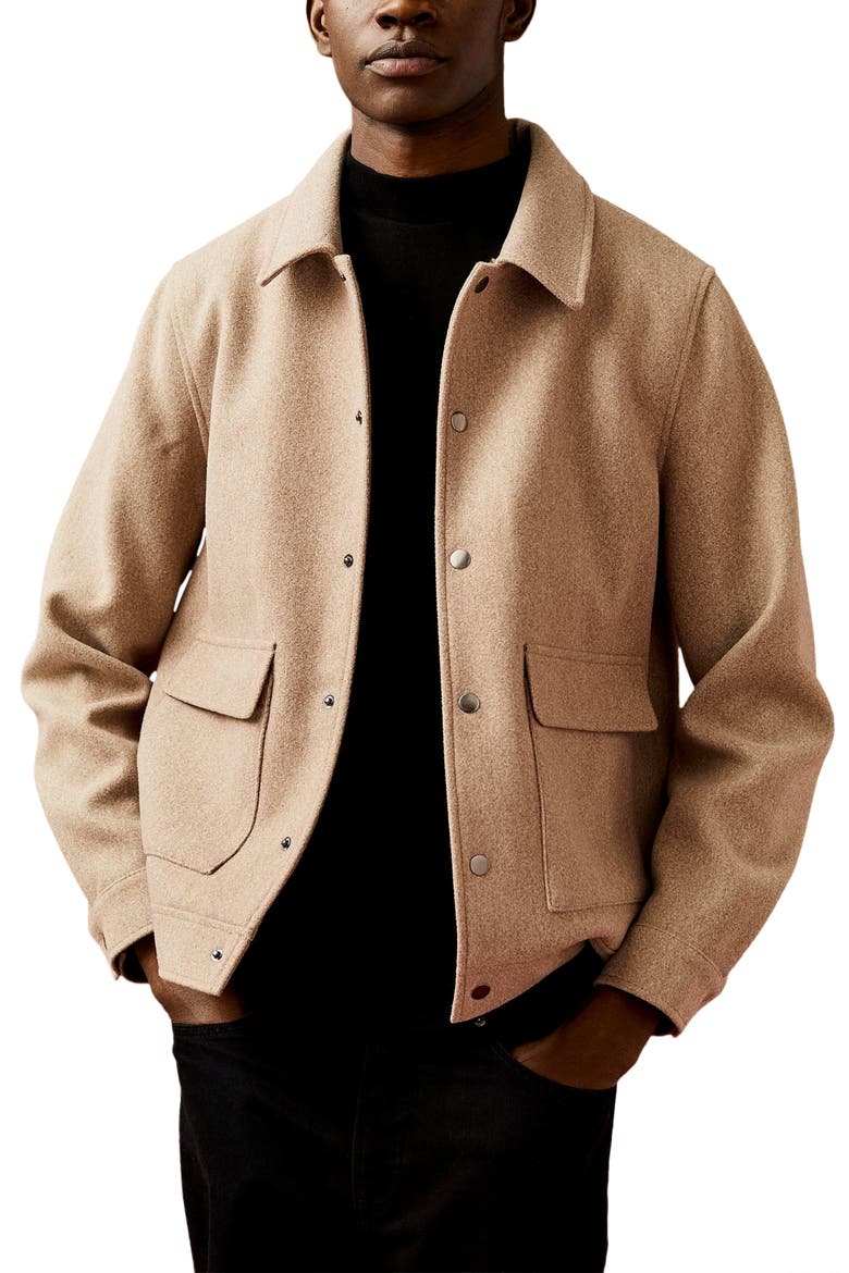 Shirt Jacket, Main, color, LIGHT BROWN