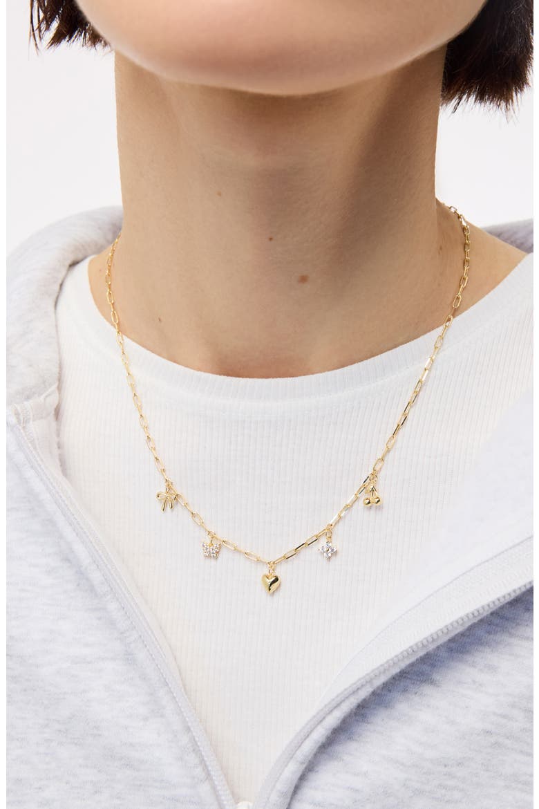 Charm Necklace - The Everyday Charm Necklace, Alternate, color, Gold