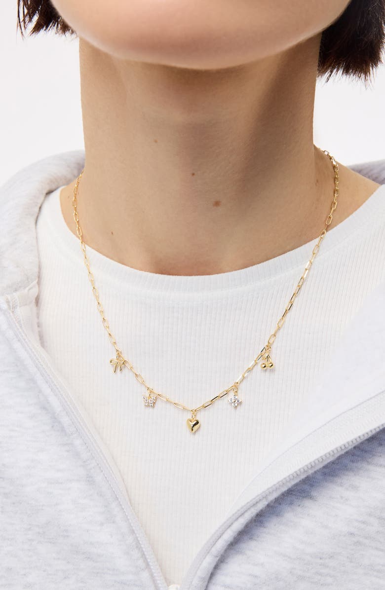 Ana Luisa Charm Necklace - The Everyday Charm Necklace, Alternate, color, Gold