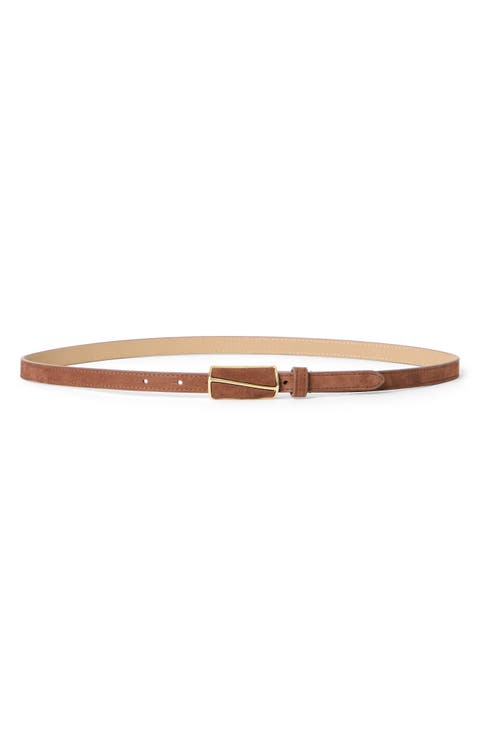 Elodie Nubuck Leather Belt