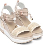NeroGiardini Bungee Platform Wedge Sandal