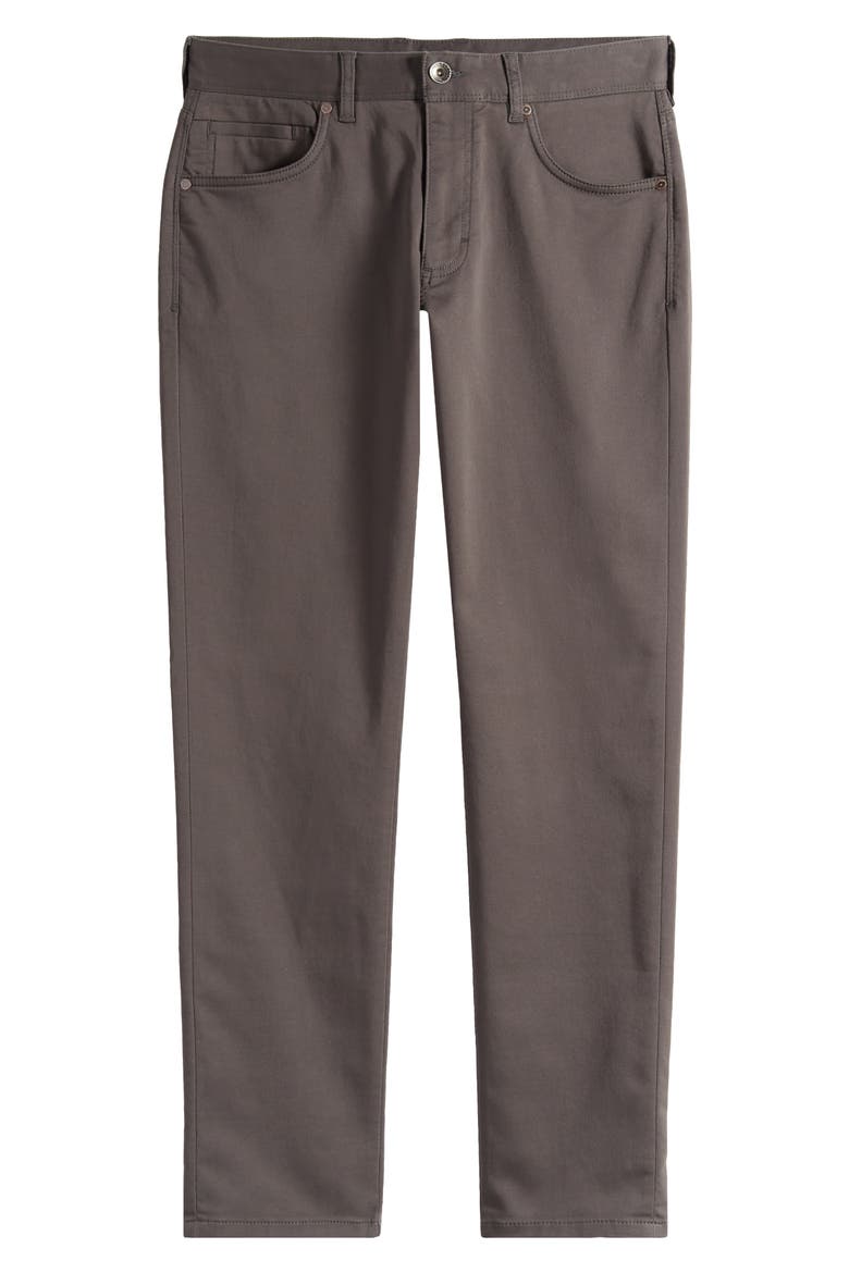 Harbor Point 5-Pocket Cotton Blend Dobby Pants, Alternate, color, FOG GREY