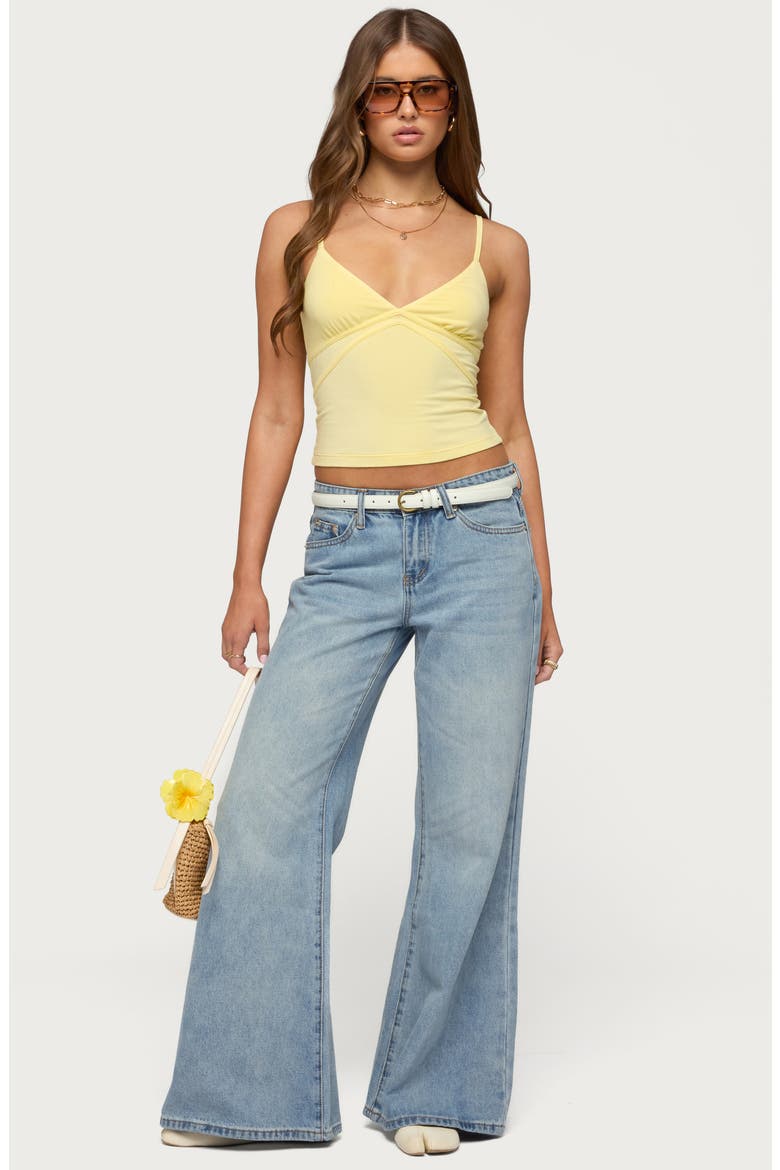 Evianna Double Tie Back Camisole, Alternate, color, YELLOW