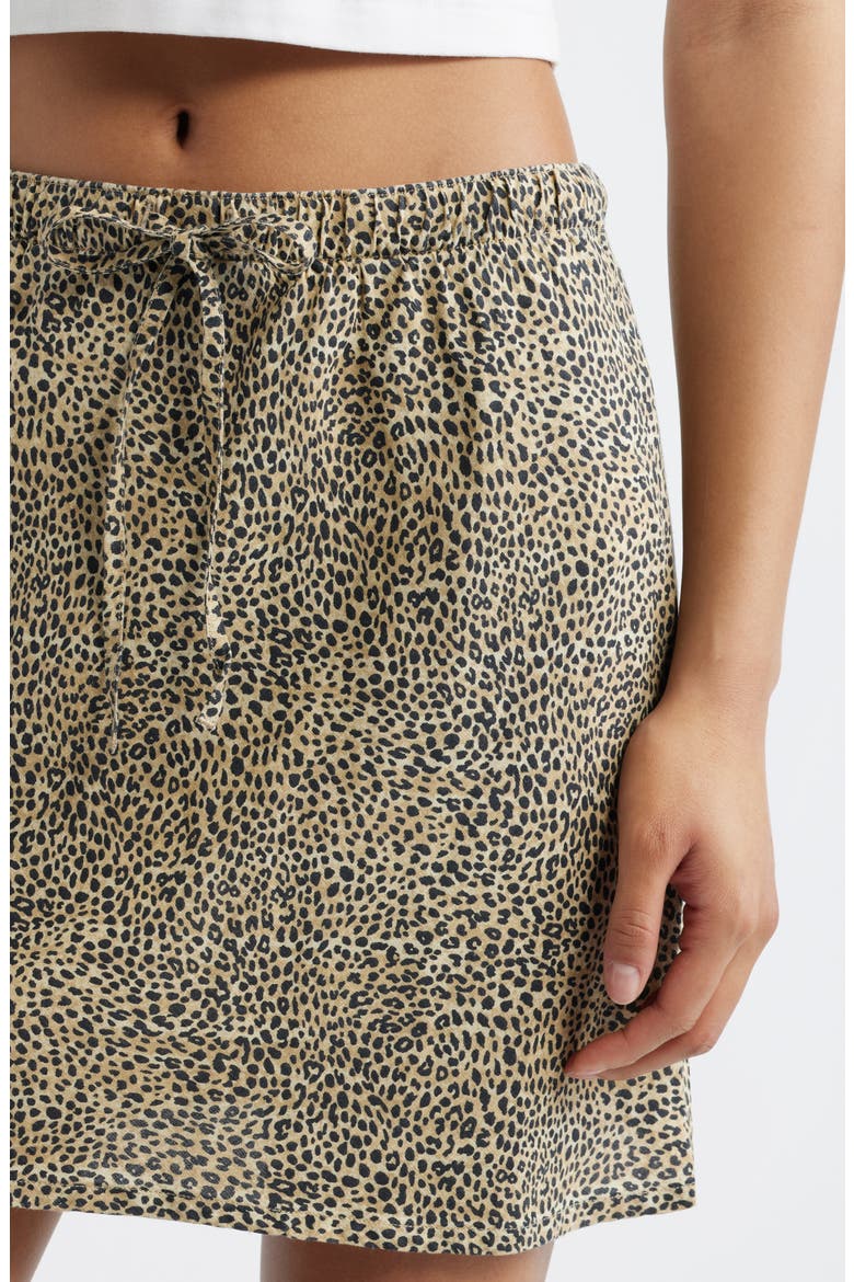 Animal Instincts Linen Blend Drawstring Skirt, Alternate, color, NATURAL