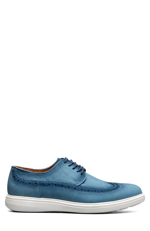 Stacy Adams Trudell Wingtip Oxford In Light Blue