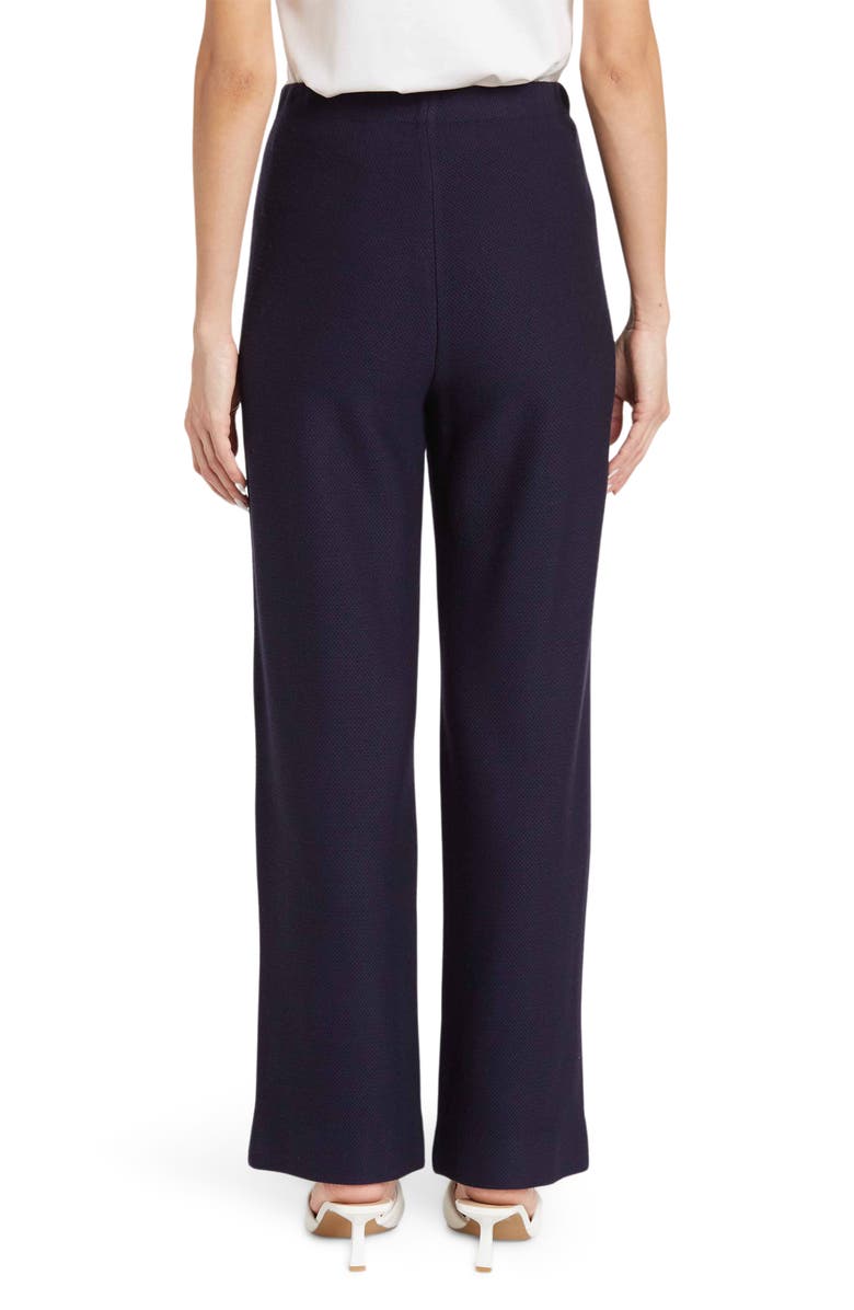 St. John Collection Piqué Knit Pull-On Pants, Alternate, color, 