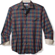 Tommy Bahama Bordeaux Plaid Cotton & Silk Button-Up Shirt