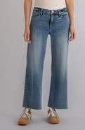 KUT from the Kloth Meg Fab Ab Raw Hem High Waist Wide Leg Jeans