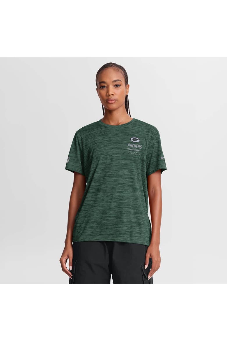 Women's Nike Green Green Bay Packers Sideline Velocity Dri-FIT T-Shirt, Main, color, Green