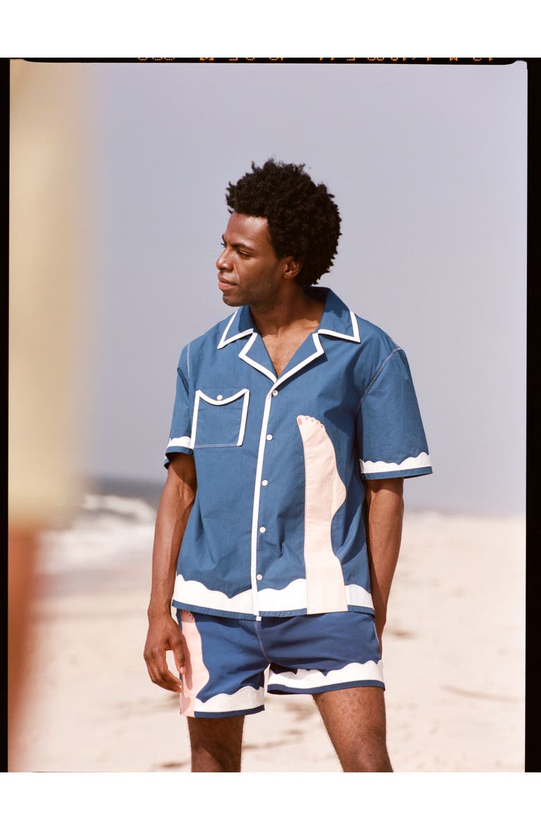 Tombolo 'Tom Wesselmann - Seascape #2' Swim Trunks, Alternate, color, Blue