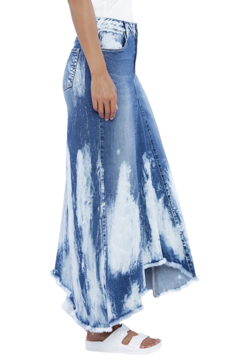 Wash Lab Denim Selma Storm Denim Midi Skirt, Alternate, color,