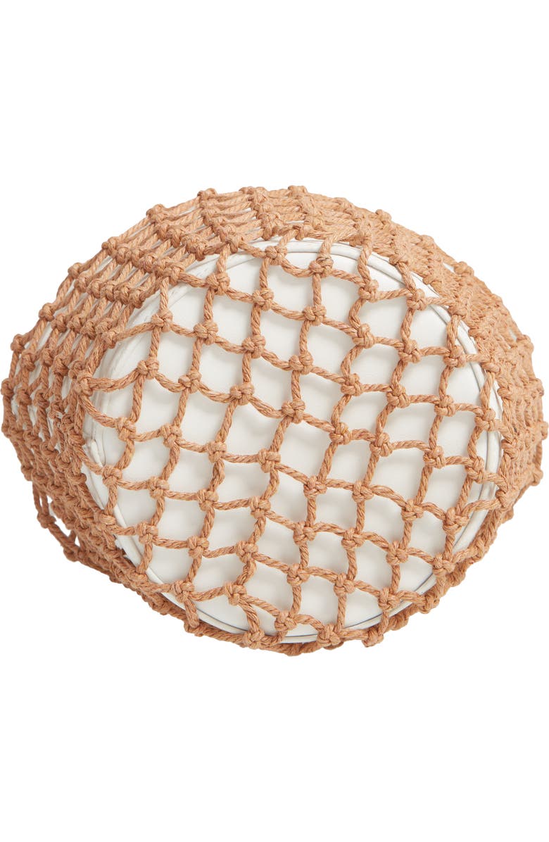 Knotty Net Faux Leather Bucket Bag, Alternate, color,