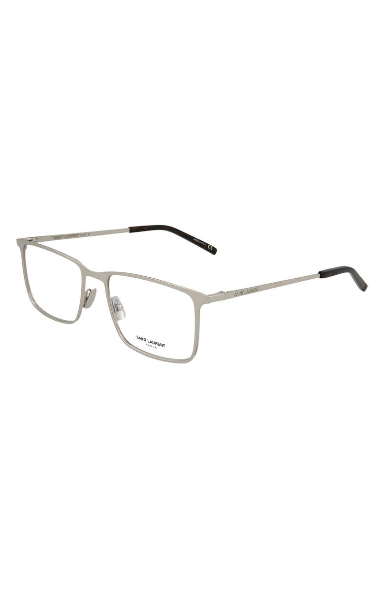 Saint Laurent 53mm Rectangle Optical Frames, Alternate, color,