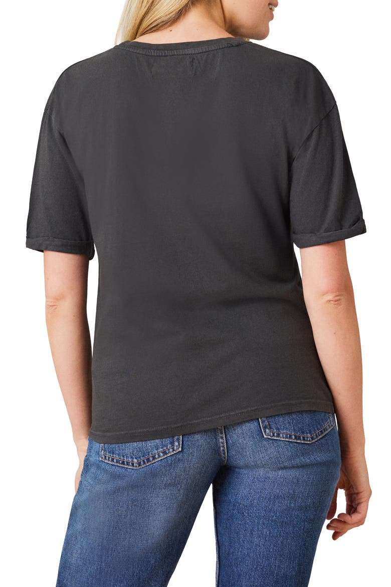 Melissa Girlfriend Tee, Alternate, color, BLACK SAND SUNFLOWER