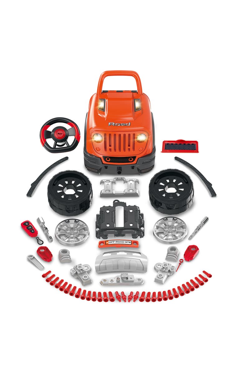THE BUBBLE FACTORY Atv Car Mechanic Engine Workshop (Orange) Cool Take Apart And Rebuild Engine, Alternate, color, Orange