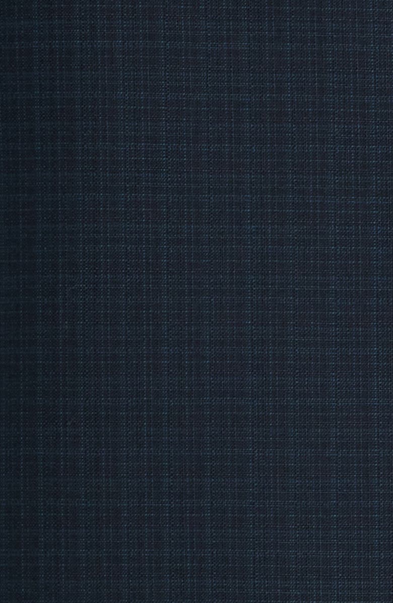 Canali Kei Trim Fit Dark Green Mélange Textured Wool Suit, Alternate, color, Dark Green