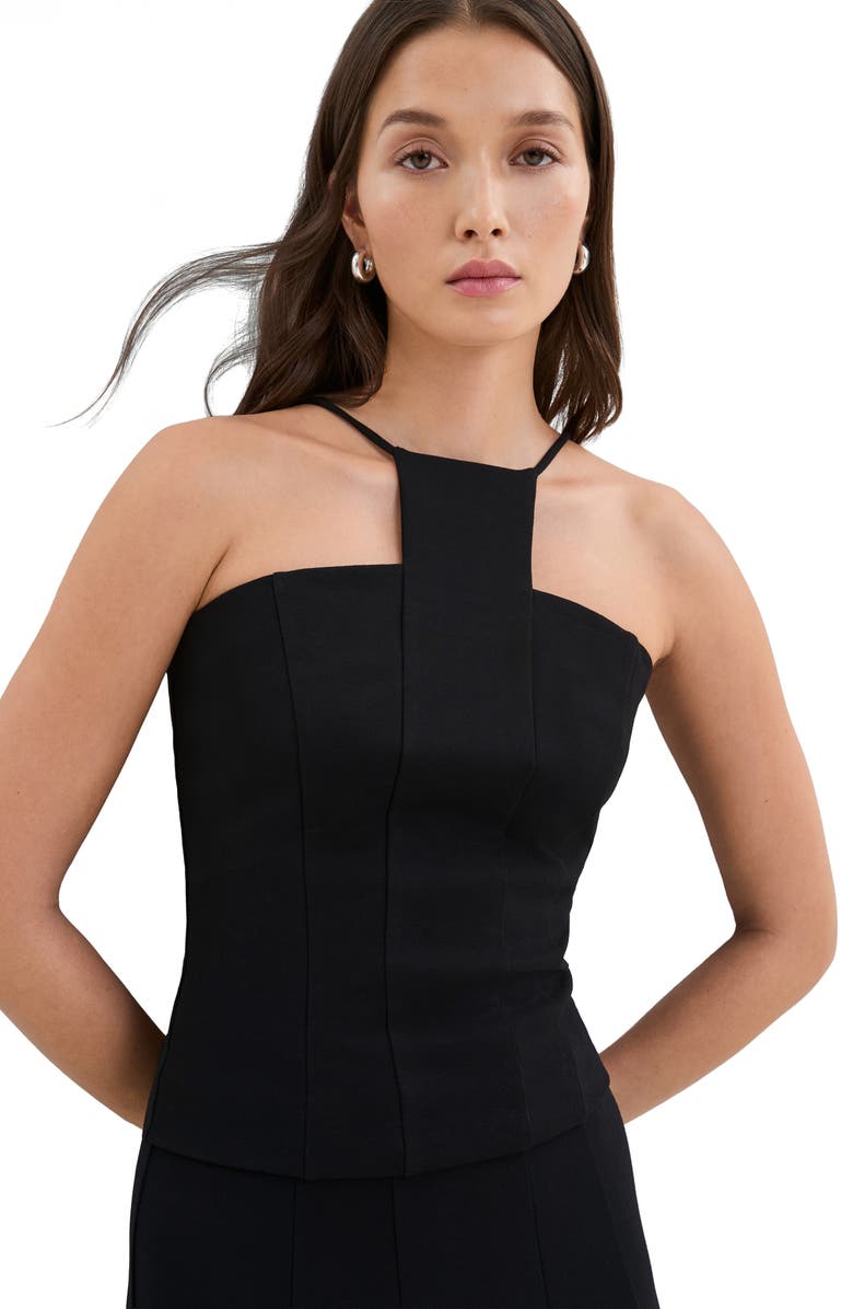 Marcella Bianca Top, Alternate, color, Black