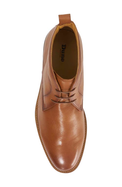 Dune London Maxxy Plain Toe Chukka Boot In Brown