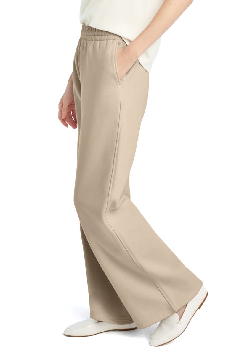 Favorite Daughter The Collegiate Flare Sweatpants, Alternate, color, Soft Taupe