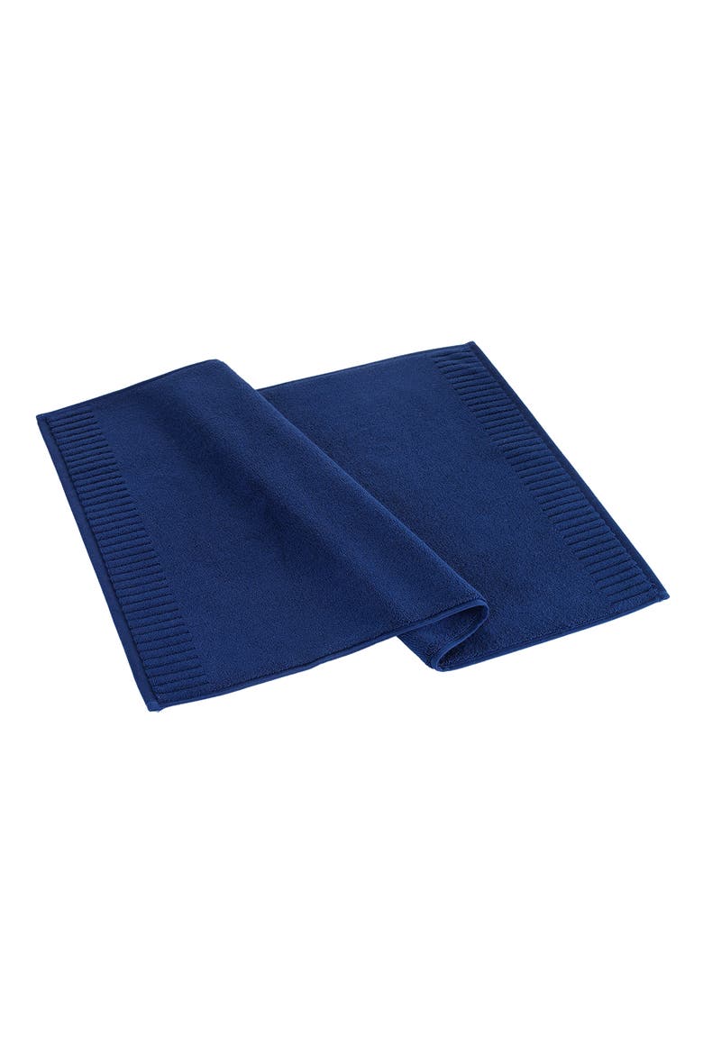 Border Bath Mat, Main, color, NAVY