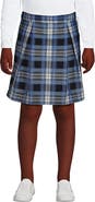 Lands' End School Uniform Girls Plaid Skort Top of Knee