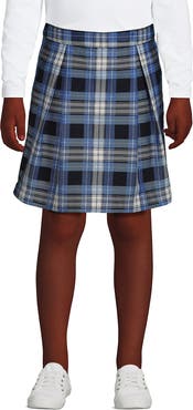 Lands' End School Uniform Girls Plaid Skort Top of Knee